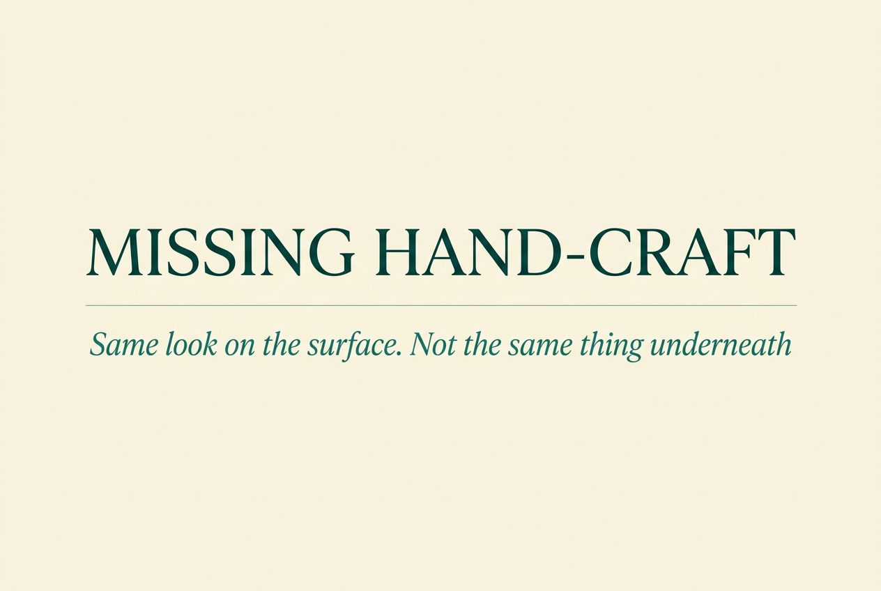 Same Looking Embroidery, Missing Handcraft: What Machine "Chikankari" Actually Sells You