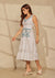 Smocked Tier Cotton Chikankari Dress