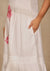 Pocket Maxi Tie-up Cotton Chikankari Dress